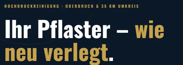 Startseite von oderbruchreinigungen.de am Laptop